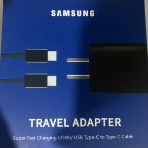 SAMSUNG 25W TRAVEL  ADAPTER USB-TYPE-CTO TYPE-C CABLE