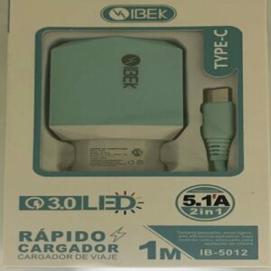 IBEK IB-5012  Cargador rápido 5.1A 2 IN 1 TYPE-C