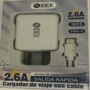 IBEK IB-2604  Cargador rápido 2.6A TYPE-C